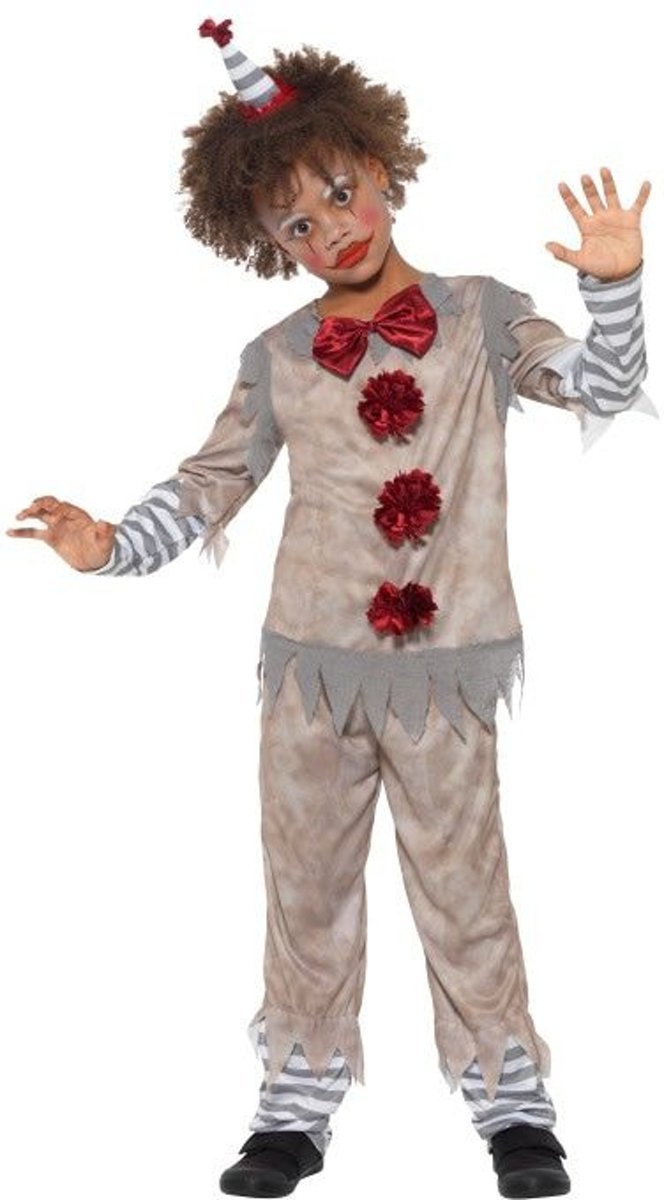 Clown & Nar Kostuum | Klassieke Clown Boltini Kostuum | Large | Halloween | Verkleedkleding